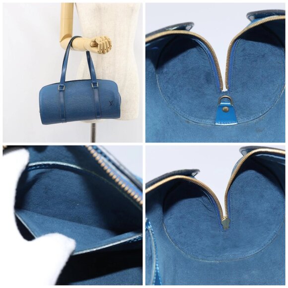 LOUIS VUITTON Epi Soufflot Hand Bag Blue - Picture 15 of 15